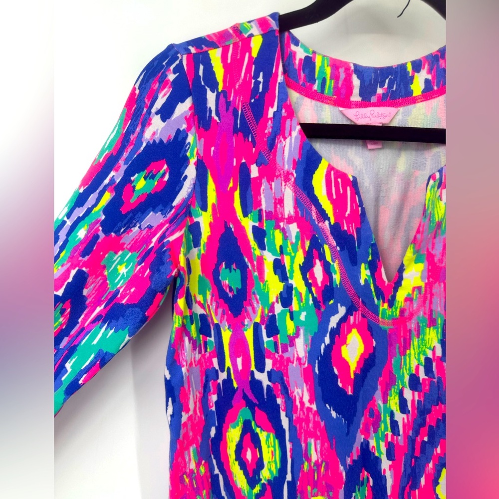 Lilly Pulitzer UPF 50+ Justina Tunic Luminescent Print Womens XS - Picture 3 of 8